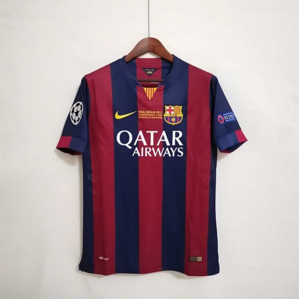 BARCELONA 2014 HOME UCL FINAL RETRO FOOTBALL SHIRT