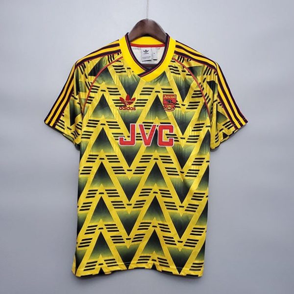 Arsenal 1991/1993 Retro Bruised Banana Away Yellow Soccer Jersey
