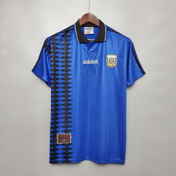 ARGENTINA WORLD CUP 1994 AWAY BLUE RETRO FOOTBALL SHIRT