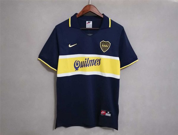 BOCA JUNIORS 1996-1997 RETRO HOME FOOTBALL SHIRT