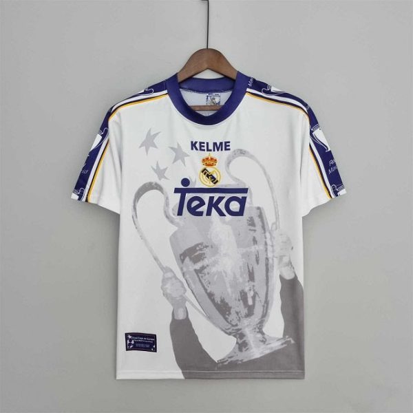 REAL MADRID 1997 HOME UCL RETRO FOOTBALL SHIRT