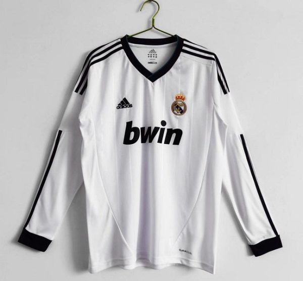 REAL MADRID 2012 HOME LONG SLEEVE RETRO FOOTBALL SHIRT