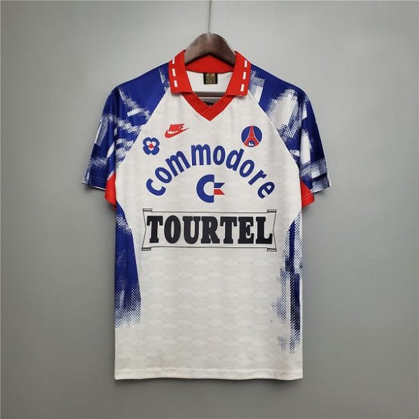 PSG 1993-1994 AWAY WHITE RETRO FOOTBALL SHIRT
