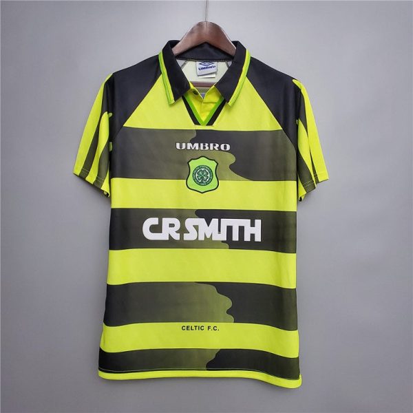 Celtic 1996-1997 Away Green Retro Football Shirt