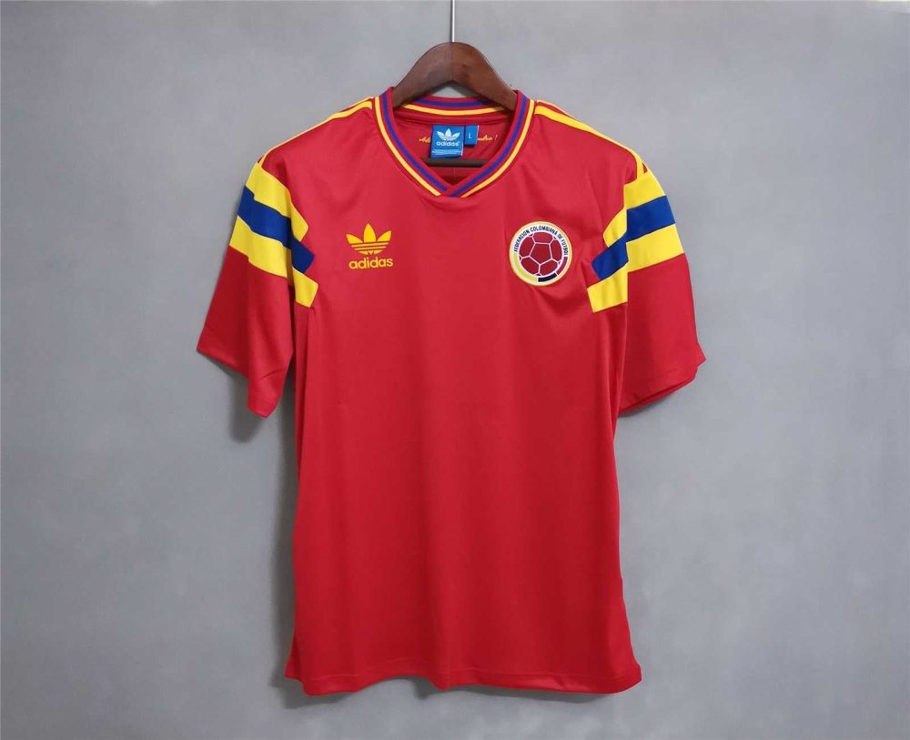 Colombia 1990 World Cup Away Retro Football Shirt