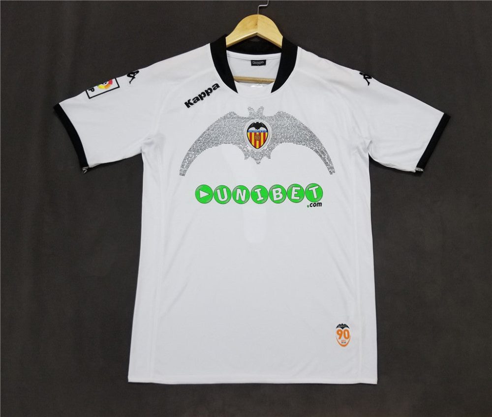 Valencia 2008 Home Retro Football Shirt