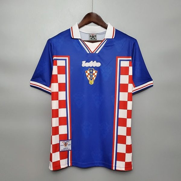 CROATIA WORLD CUP 1998 AWAY RETRO FOOTBALL SHIRT