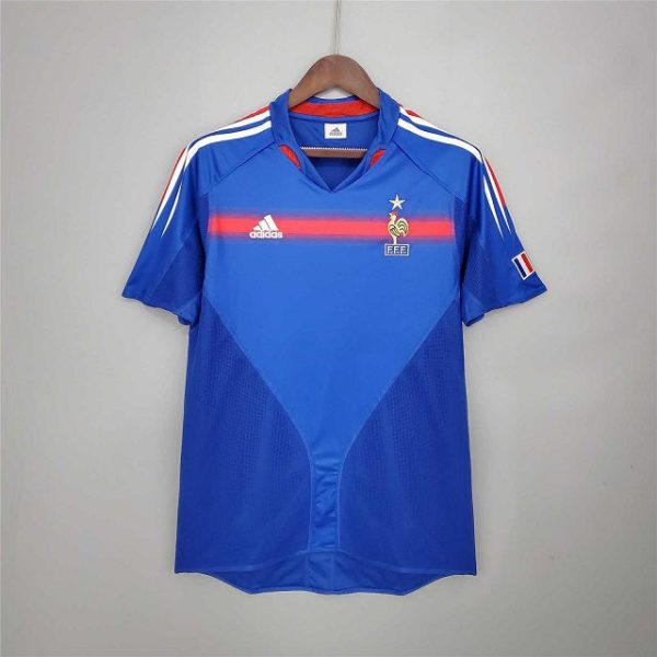 FRANCE EURO 2004 HOME RETRO FOOTBALL SHIRT