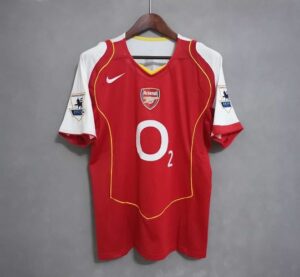 Arsenal 2004-2005 Retro Home Soccer Jersey