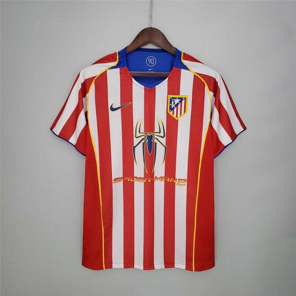 Atletico Madrid 2004 -2005 Spider Home Retro Football Shirt