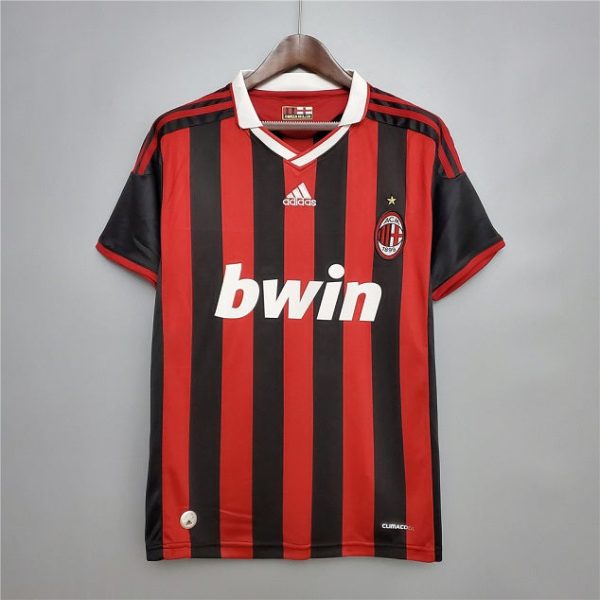 AC MILAN 2009 - 2010 HOME RETRO FOOTBALL SHIRT