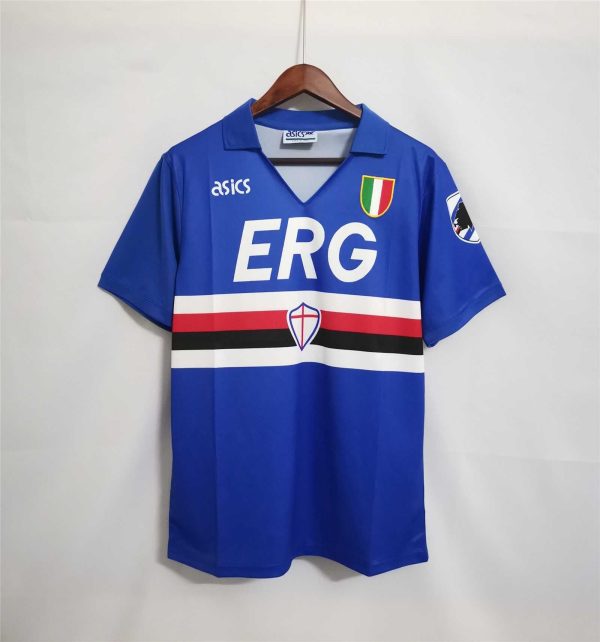 SAMPDOIRA 1991- 1992 HOME  RETRO  FOOTBALL SHIRT