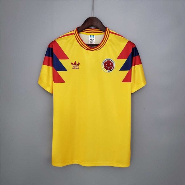 Colombia 1990 World Cup Home Retro Football Shirt