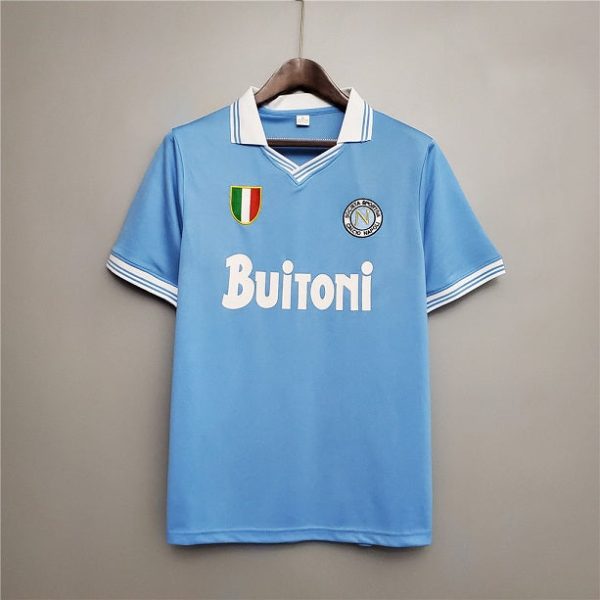 NAPOLI 1986 -1987 RETRO HOME FOOTBALL SHIRT