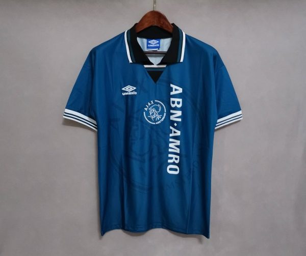 Ajax 1995/1996 Retro Away Blue Soccer Jersey