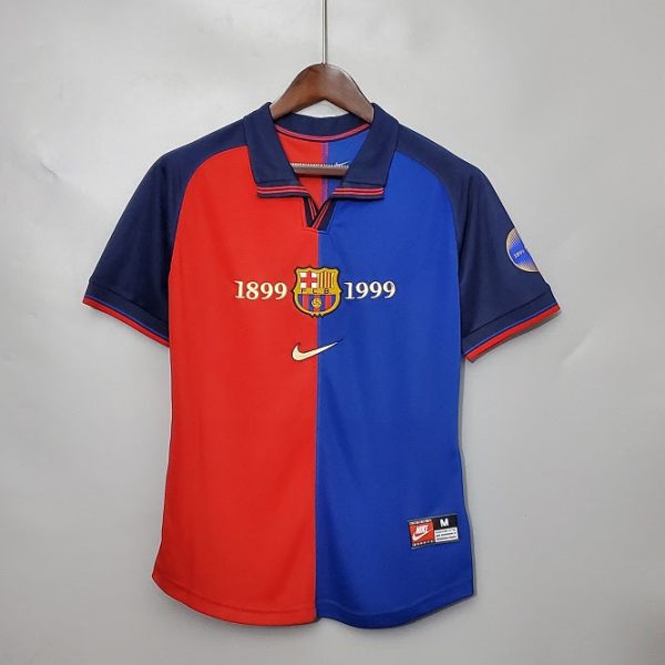 BARCELONA 1999 ANNIVERSARY HOME RETRO FOOTBALL SHIRT