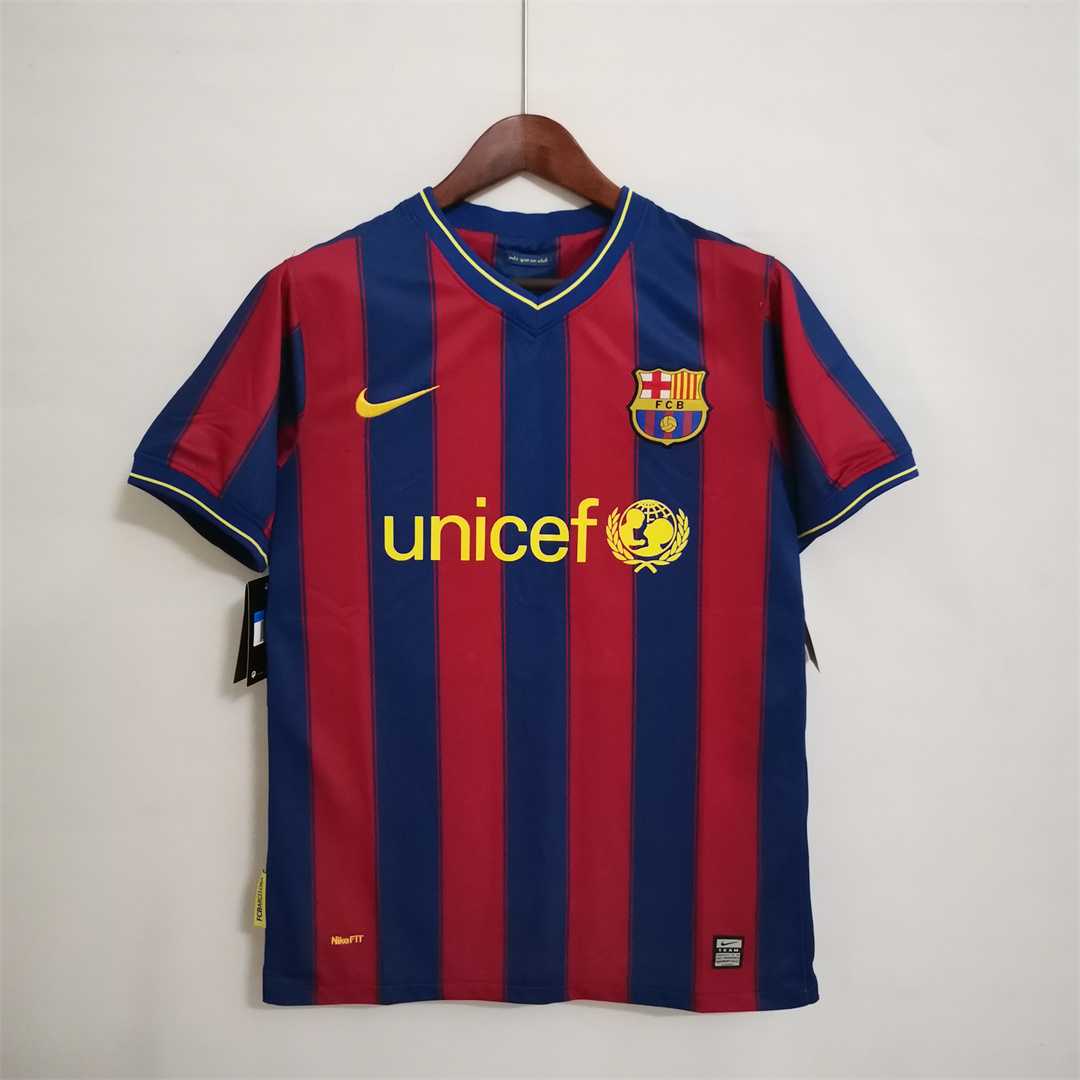 BARCELONA 2009 -2010 RETRO HOME FOOTBALL SHIRT