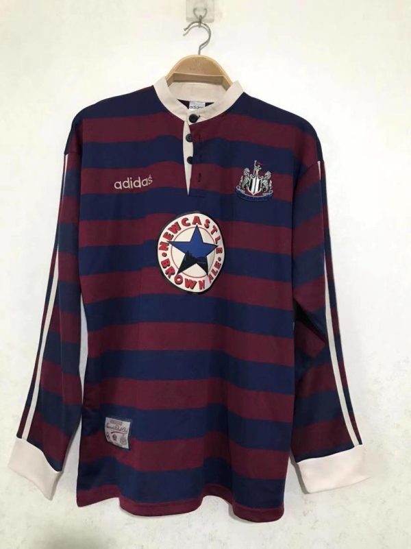 NEWCASTLE UNITED 1995-1997 LONG SLEEVE AWAY RETRO FOOTBALL SHIRT