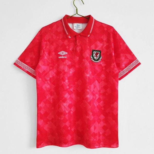 Wales 1990 -1992 Retro Home Retro Football Shirt