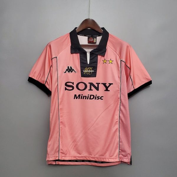 JUVENTUS 1997 AWAY PINK RETRO FOOTBALL SHIRT
