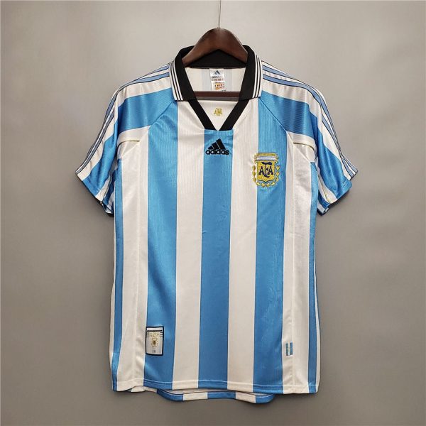 ARGENTINA WORLD CUP 1998 HOME RETRO FOOTBALL SHIRT