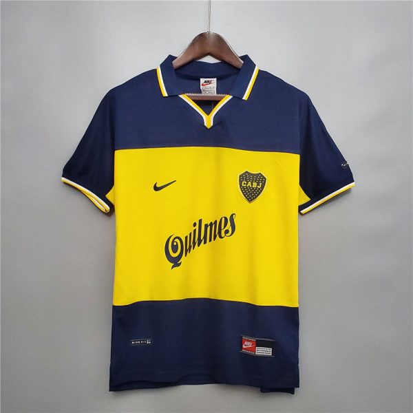 BOCA JUNIORS 1998 RETRO HOME FOOTBALL SHIRT