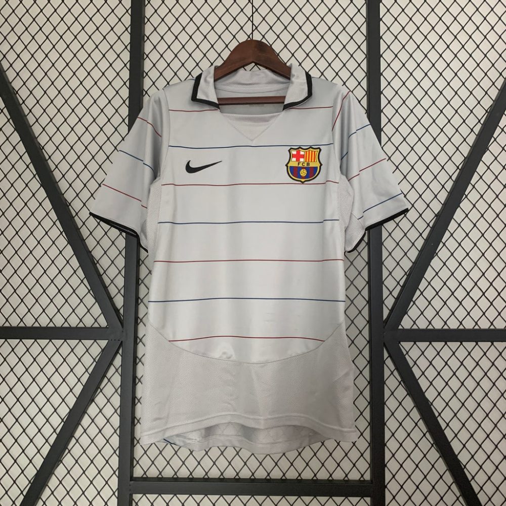 BARCELONA 2003/2005 SILVER AWAY SHIRT