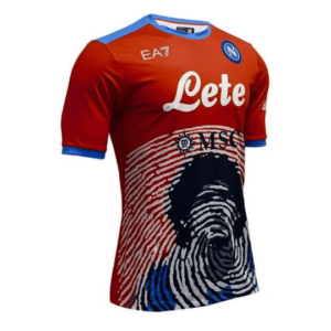 SSC Napoli Special Edition Red Maradona Match Shirt 2021/2022