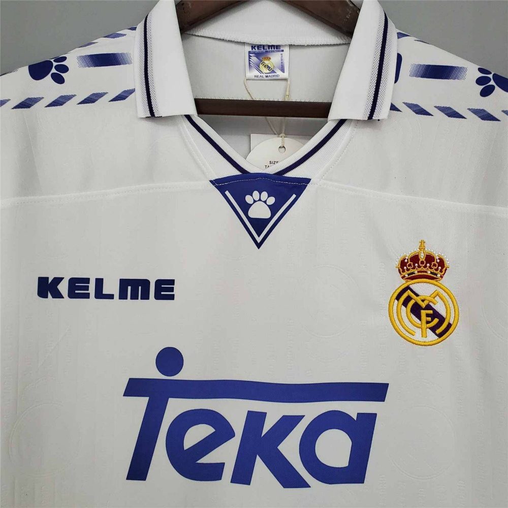 REAL MADRID 1996 HOME RETRO FOOTBALL SHIRT