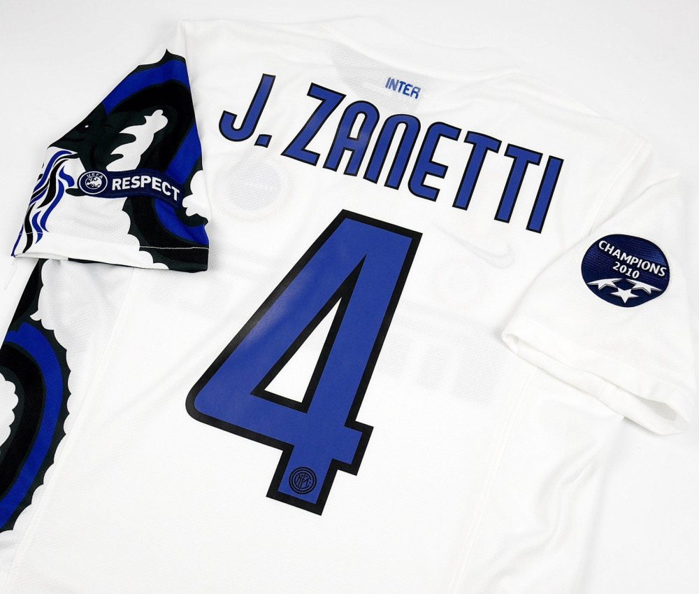INTER MILAN 2010 AWAY RETRO UCL FINAL FOOTBALL SHIRT