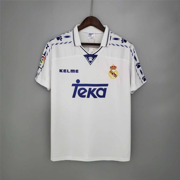 REAL MADRID 1996 HOME RETRO FOOTBALL SHIRT