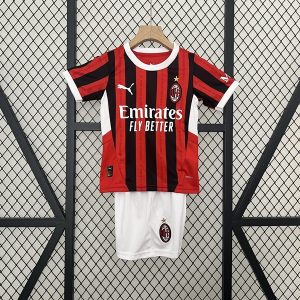 AC Milan Kids' Soccer Jersey 2024 Home