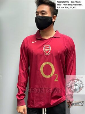Arsenal Retro Jersey 2005 Long Sleeve Away Shirt