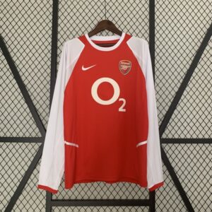 Arsenal Retro Jersey 2002 Long Sleeve Home Shirt