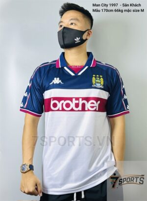 Manchester City Retro Jersey 1997 Away Shirt
