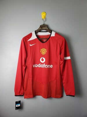 Manchester United Retro Jersey 2005 Long Sleeve Home Shirt