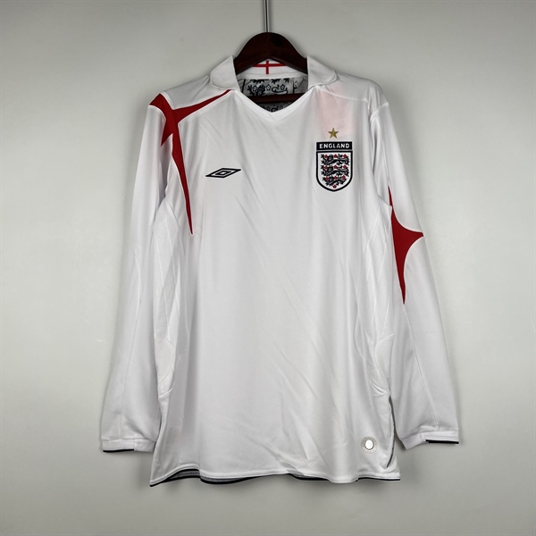 kiotviet_64dcbfe880e4b57d374a7ba2e4a854ab England Retro Jersey 2006 Long Sleeve Home Shirt