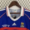 France Retro Jersey 1998 Long Sleeve Home Shirt