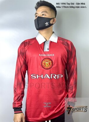 Manchester United Retro Jersey 1996 Long Sleeve Home Shirt