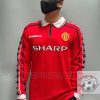 Manchester United Retro Jersey 1998 Long Sleeve Home Shirt