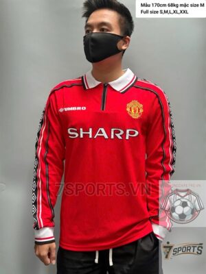 Manchester United Retro Jersey 1998 Long Sleeve Home Shirt