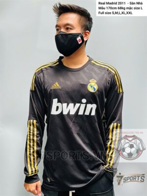 Real Madrid Retro Jersey 2011 Long Sleeve Away Shirt