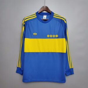 Boca Juniors Retro Jersey 1981 Long Sleeve Home Shirt