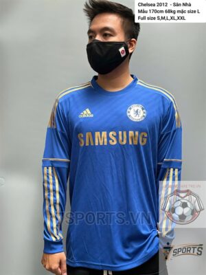 Chelsea Retro Jersey 2012 Long Sleeve Home Shirt