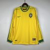 Brazil Retro Jersey 1998 Long Sleeve Home Shirt