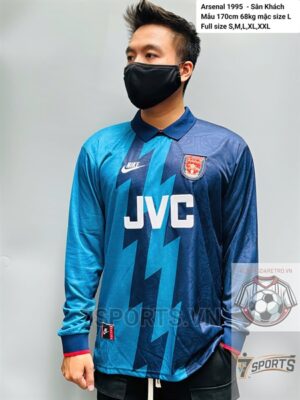 Arsenal Retro Jersey 1995 Long Sleeve Away Shirt