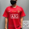 Manchester United Retro Jersey 2008 Home Shirt Name Number Set #7 RONALDO