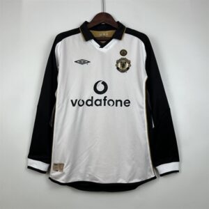 Manchester United Retro Jersey 2001 Long Sleeve Home Shirt Centenary