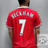 Manchester United Retro Jersey 1998 Home Shirt Name Number Set #7 BECKHAM