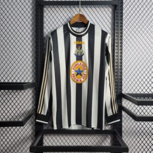 Newcastle Retro Jersey 1997 Long Sleeve Home Shirt